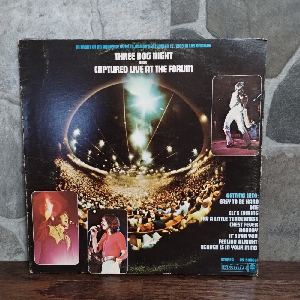 Three Dog Night was Captured Live At The Forum  DS 20068 Vinyl Record
